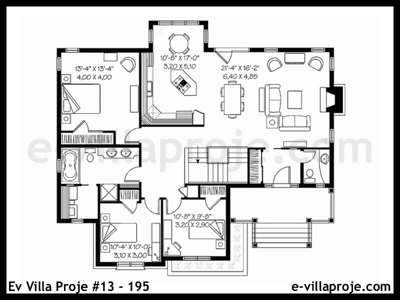 Ev Villa Proje #13 - 195 Çelik Ev Projesi - Görsel 2