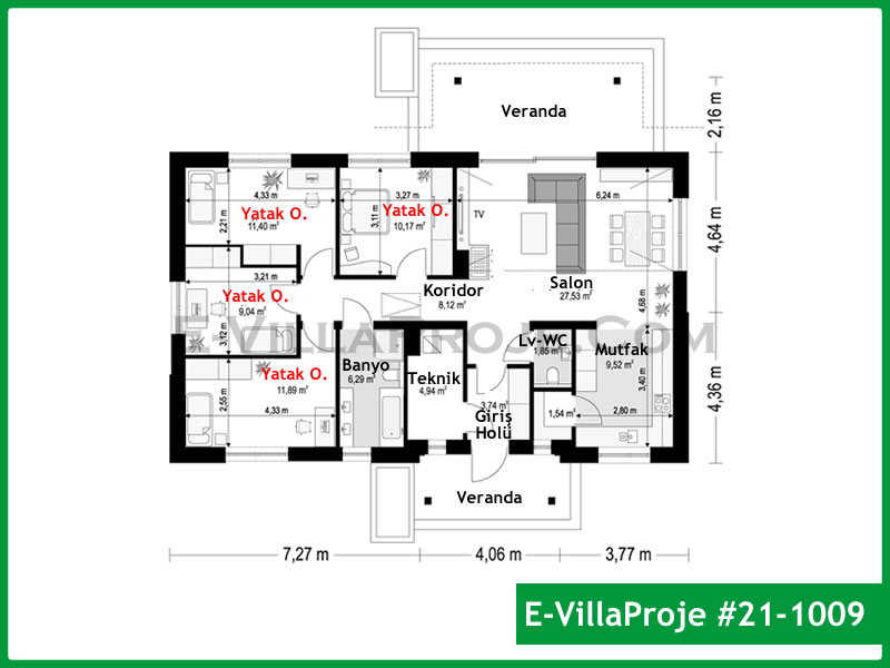 Ev Villa Proje #21 - 1009 Çelik Ev Projesi - Görsel 2