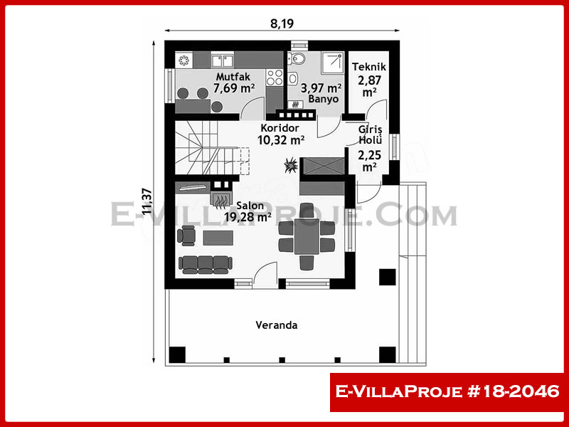 Ev Villa Proje #18 - 2046 Çelik Ev Projesi - Görsel 2