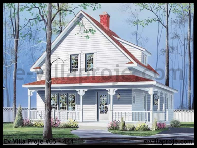 Ev Villa Proje #05 - 444 Çelik Villa Projesi 3D Mimari Tasarımı