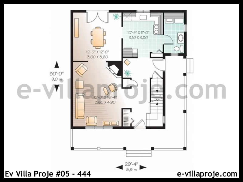 Ev Villa Proje #05 - 444 Çelik Ev Projesi - Görsel 2