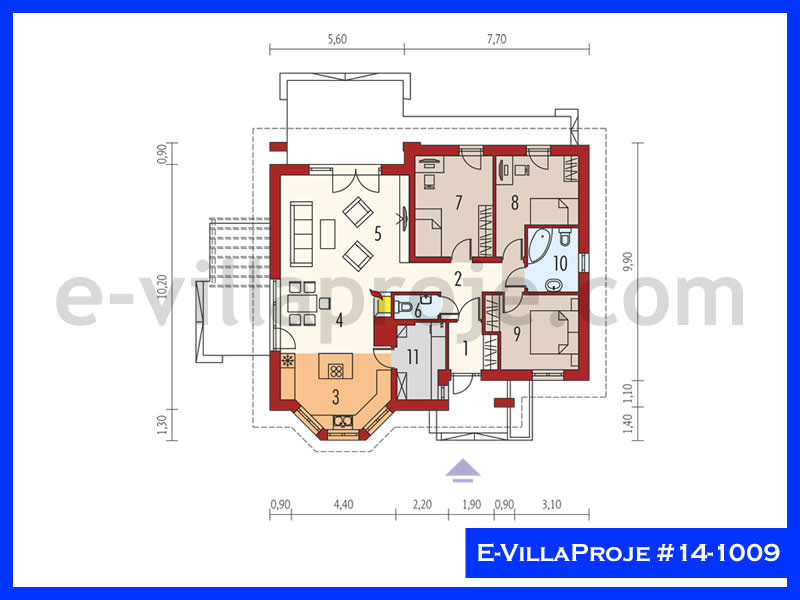 Ev Villa Proje #14 - 1009 Çelik Ev Projesi - Görsel 2