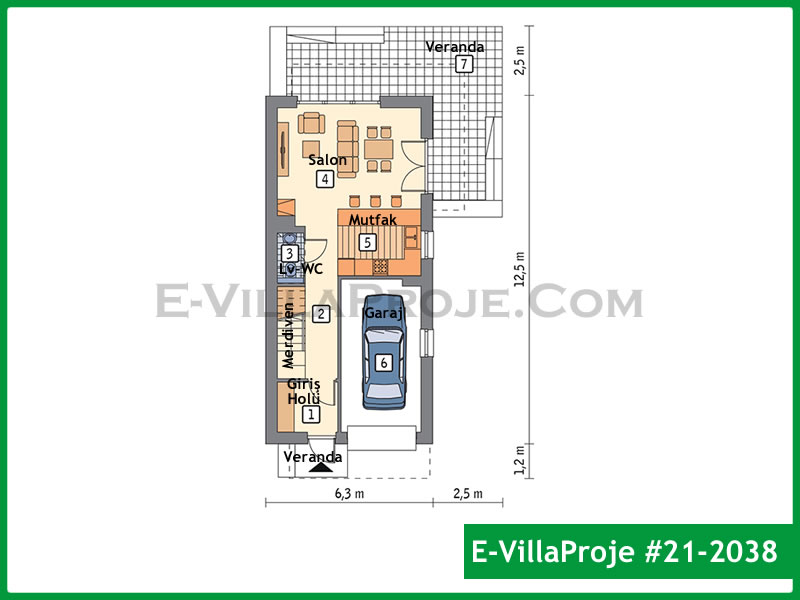 Ev Villa Proje #21 - 2038 Çelik Ev Projesi - Görsel 2