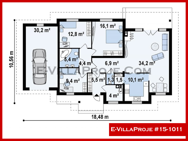 Ev Villa Proje #15 - 1011 Çelik Ev Projesi - Görsel 2