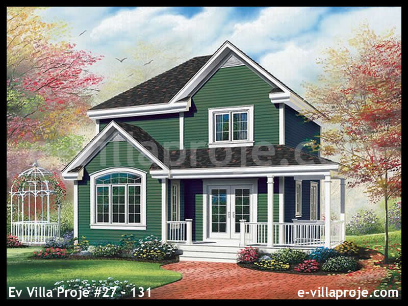 Ev Villa Proje #27 - 131 Çelik Villa Modeli ve 3D Tasarımı