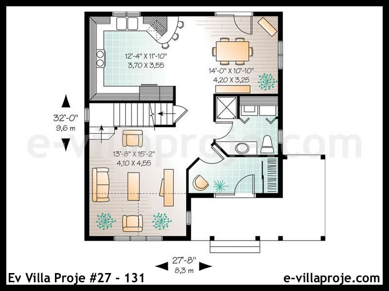 Ev Villa Proje #27 - 131 Çelik Ev Projesi - Görsel 2