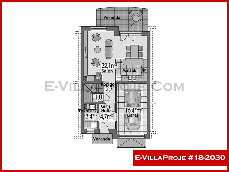 Ev Villa Proje #18 - 2030 Çelik Ev Projesi - Görsel 2