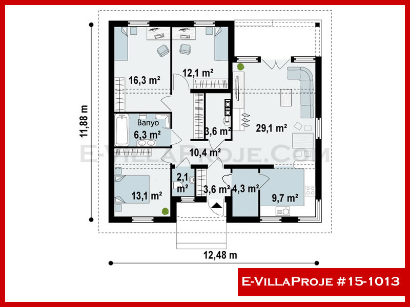 Ev Villa Proje #15 - 1013 Çelik Ev Projesi - Görsel 2