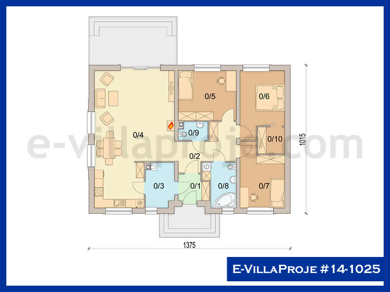 Ev Villa Proje #14 - 1025 Çelik Ev Projesi - Görsel 2