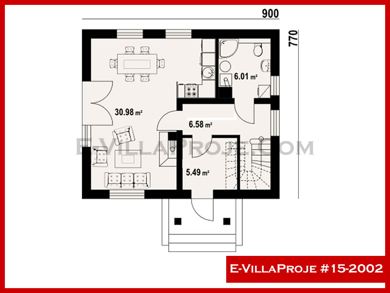 Ev Villa Proje #15 - 2002 Çelik Ev Projesi - Görsel 2