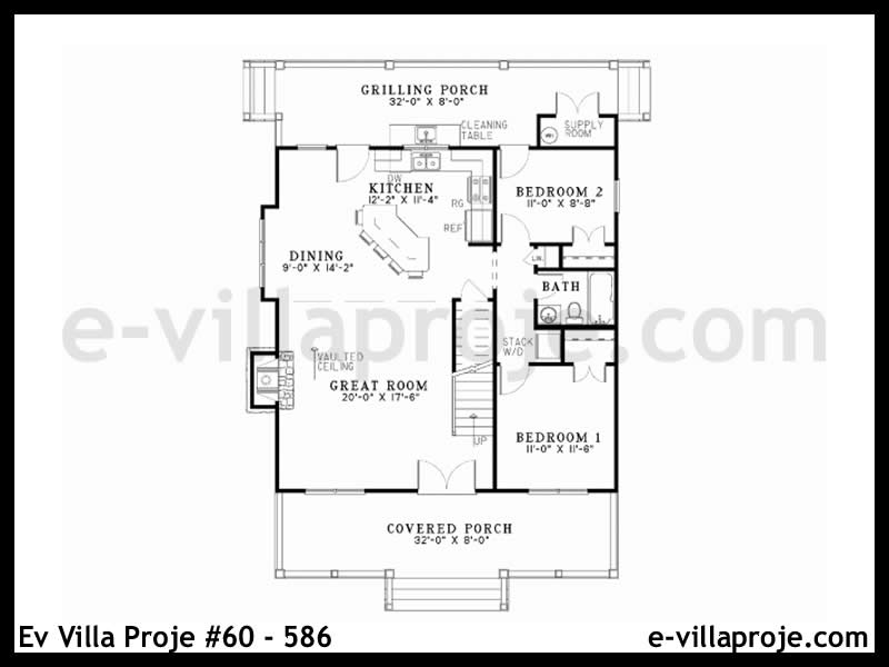 Ev Villa Proje #60 - 586 Çelik Ev Projesi - Görsel 2