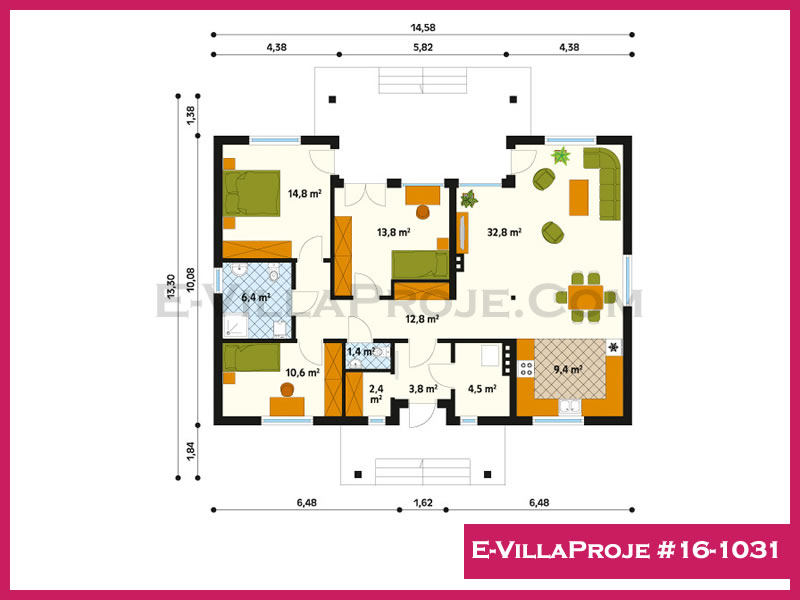 Ev Villa Proje #16 - 1031 Çelik Ev Projesi - Görsel 2