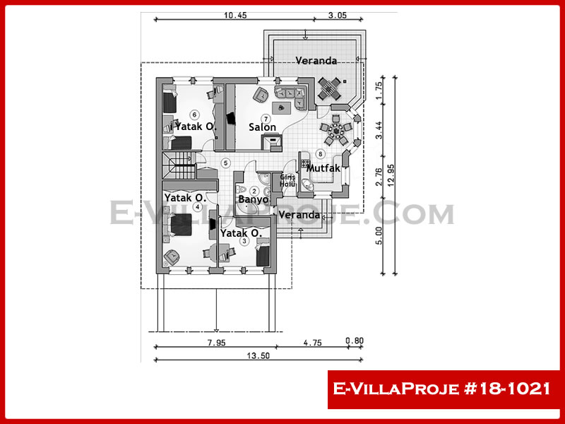 Ev Villa Proje #18 - 1021 Çelik Ev Projesi - Görsel 2