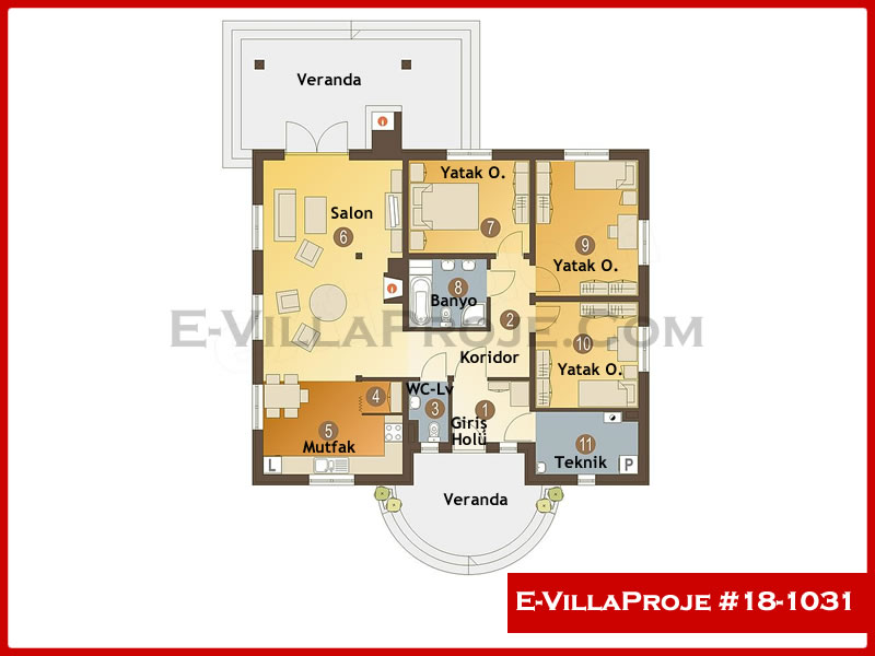 Ev Villa Proje #18 - 1031 Çelik Ev Projesi - Görsel 2