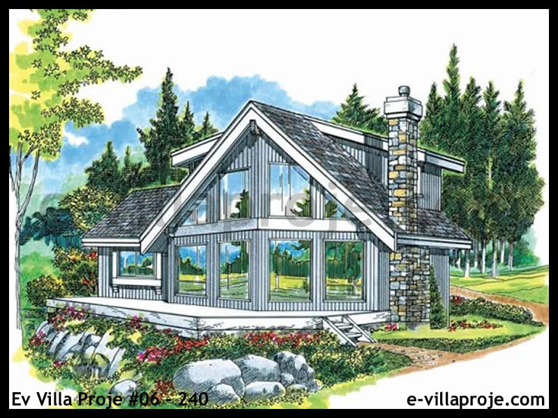 Ev Villa Proje #06 - 240 Çelik Villa Projesi 3D Mimari Tasarımı