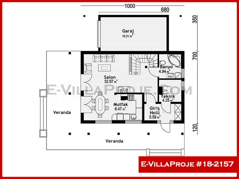 Ev Villa Proje #18 - 2157 Çelik Ev Projesi - Görsel 2