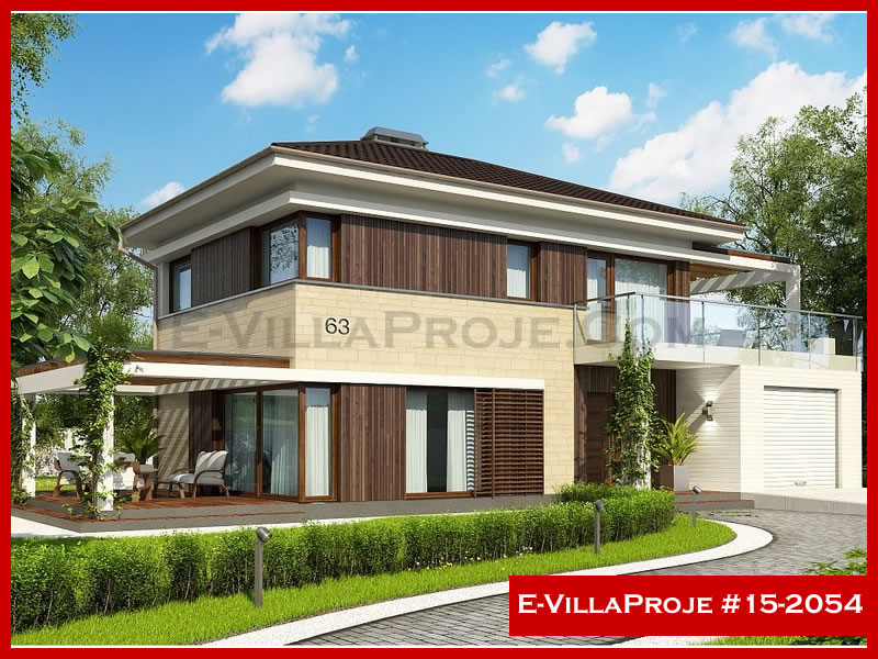 Ev Villa Proje #15 - 2054 Çelik Villa Modeli ve 3D Tasarımı