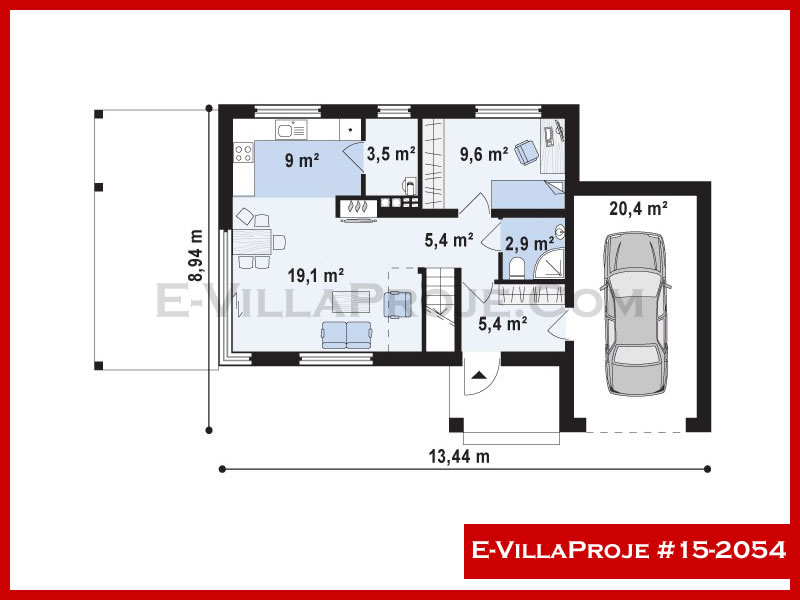 Ev Villa Proje #15 - 2054 Çelik Ev Projesi - Görsel 2