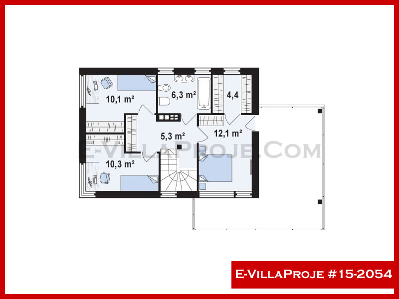 Ev Villa Proje #15 - 2054 Çelik Ev Projesi - Görsel 3