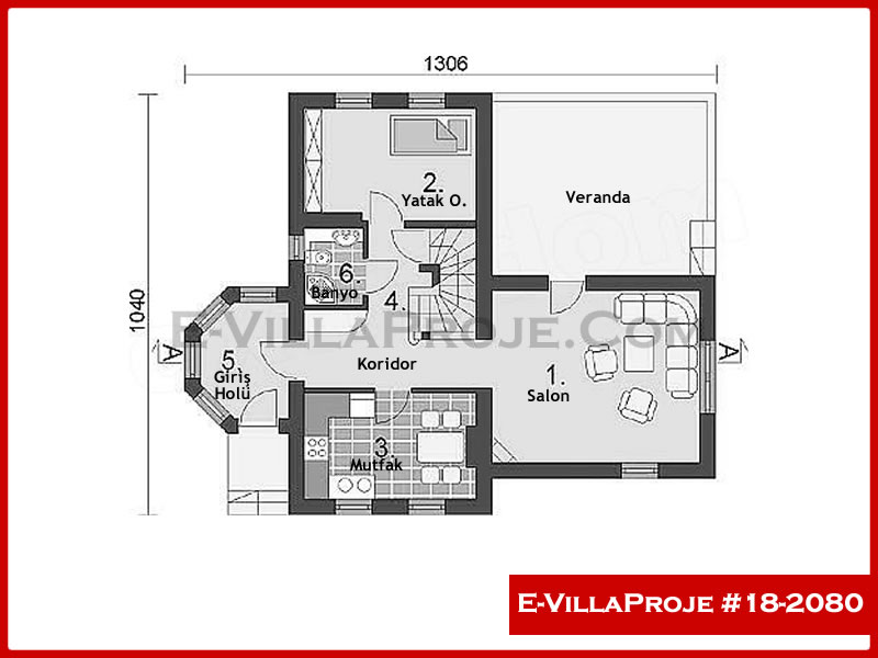 Ev Villa Proje #18 - 2080 Çelik Ev Projesi - Görsel 2