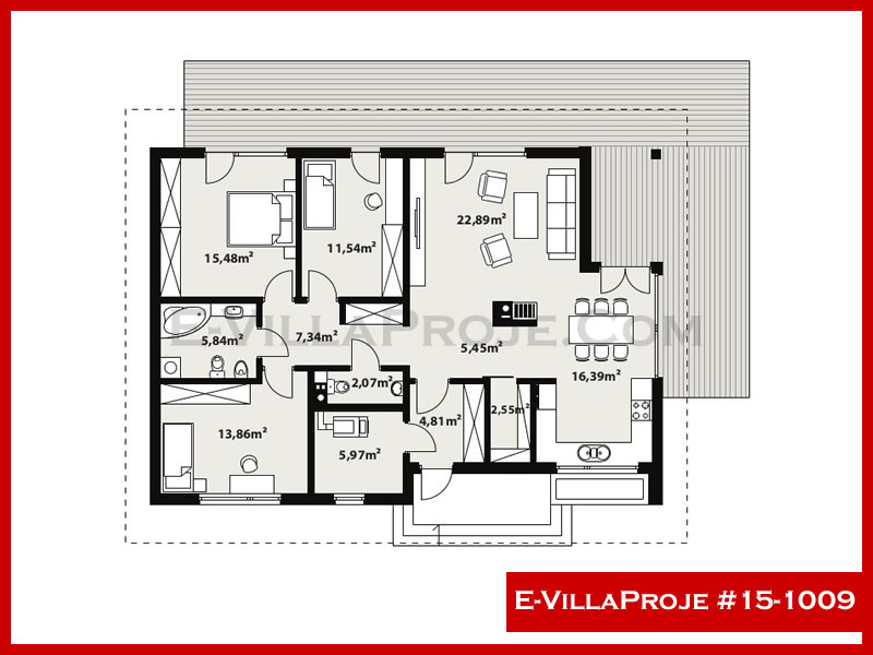 Ev Villa Proje #15 - 1009 Çelik Ev Projesi - Görsel 2