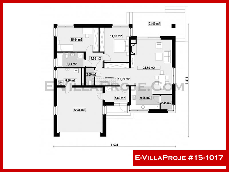 Ev Villa Proje #15 - 1017 Çelik Ev Projesi - Görsel 2