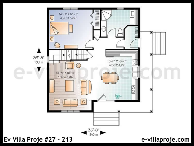 Ev Villa Proje #27 - 213 Çelik Ev Projesi - Görsel 2