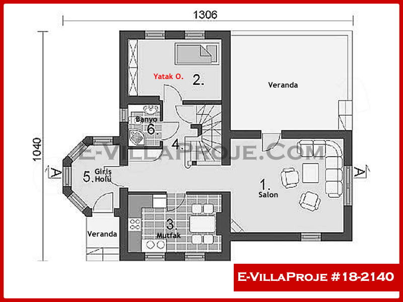 Ev Villa Proje #18 - 2140 Çelik Ev Projesi - Görsel 2