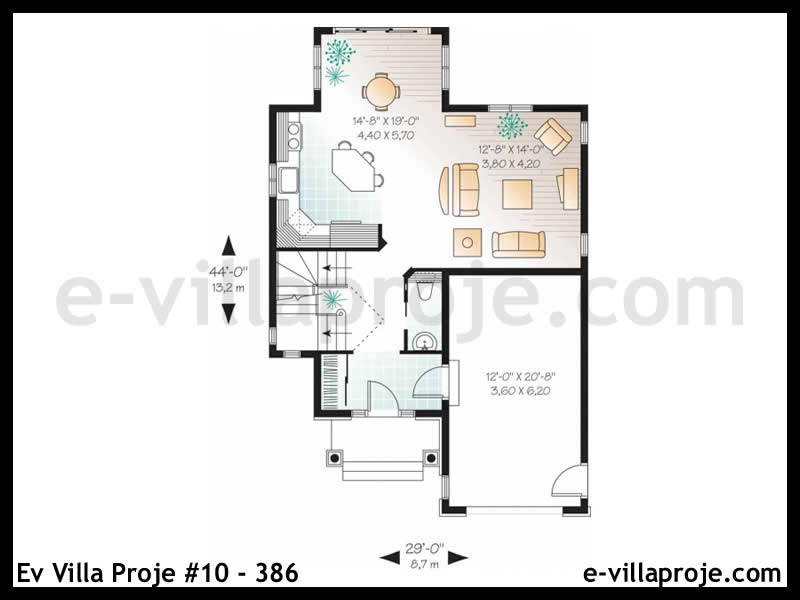 Ev Villa Proje #10 - 386 Çelik Ev Projesi - Görsel 2