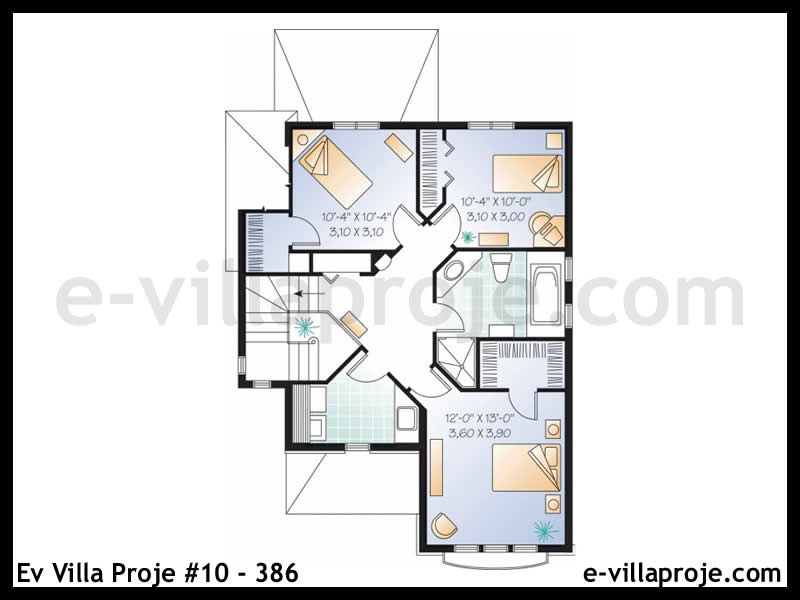Ev Villa Proje #10 - 386 Çelik Ev Projesi - Görsel 3