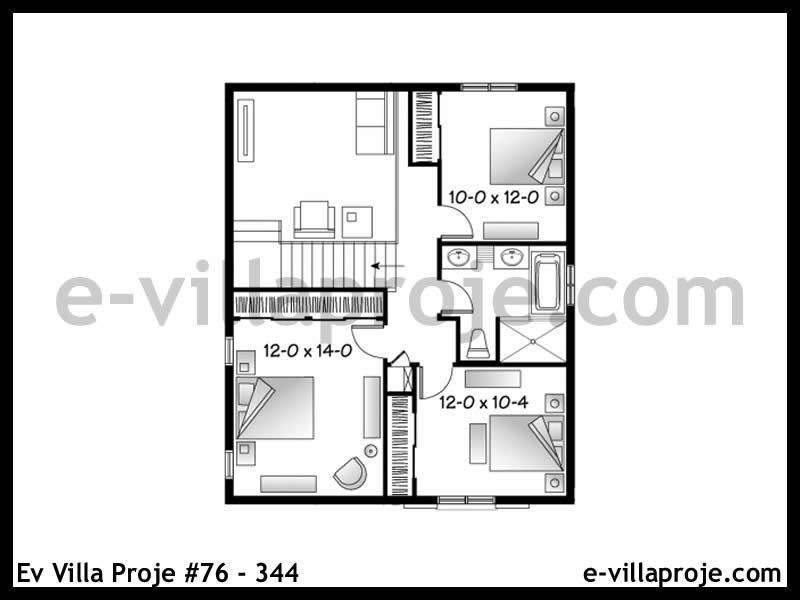 Ev Villa Proje #76 - 344 Çelik Ev Projesi - Görsel 3