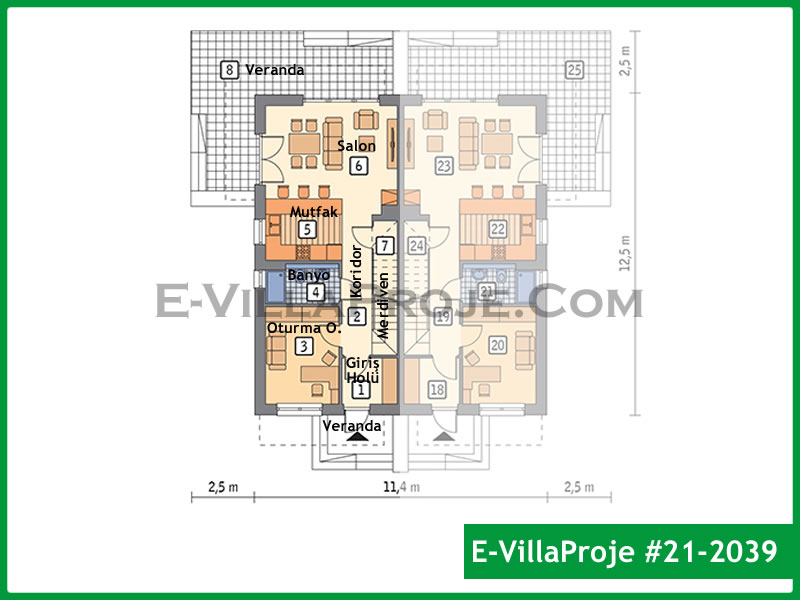 Ev Villa Proje #21 - 2039 Çelik Ev Projesi - Görsel 2