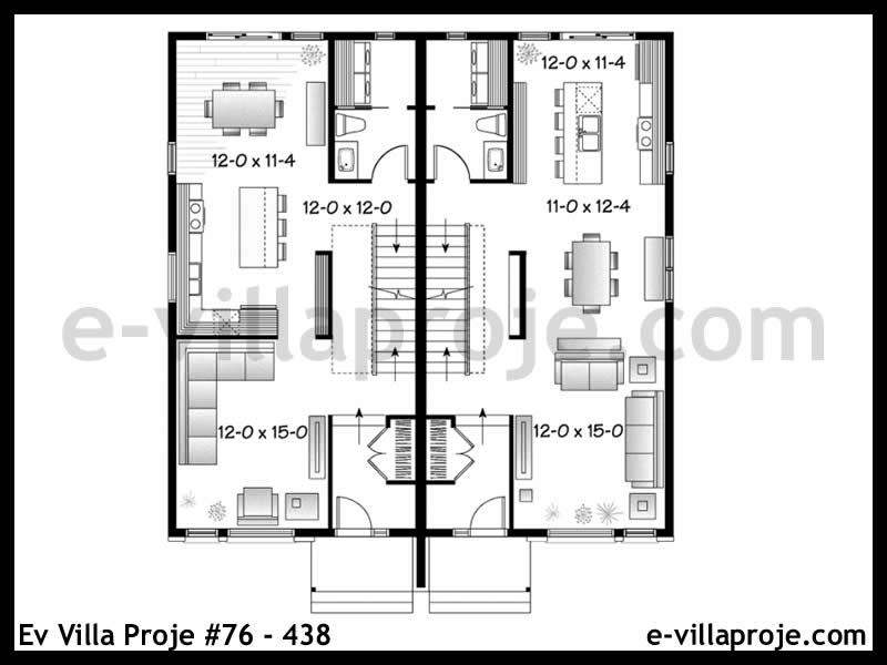 Ev Villa Proje #76 - 438 Çelik Ev Projesi - Görsel 2