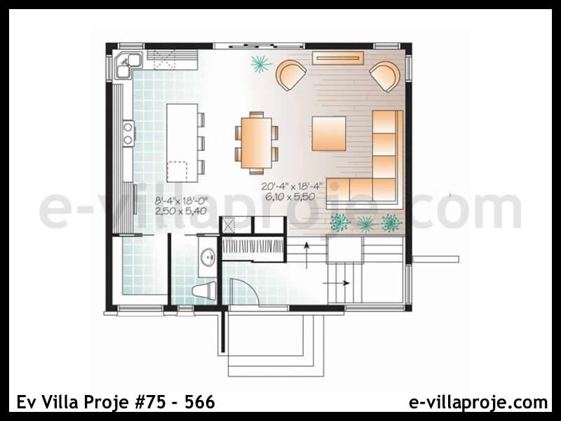 Ev Villa Proje #75 - 566 Çelik Ev Projesi - Görsel 2