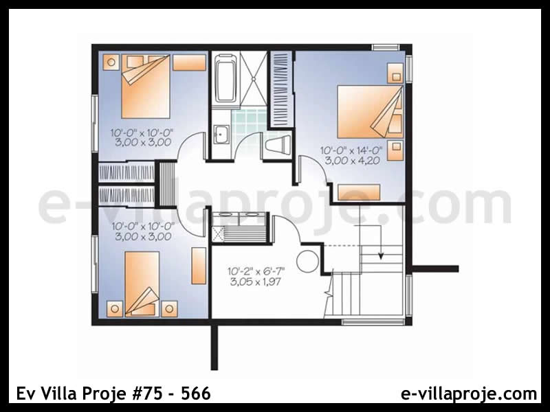 Ev Villa Proje #75 - 566 Çelik Ev Projesi - Görsel 3