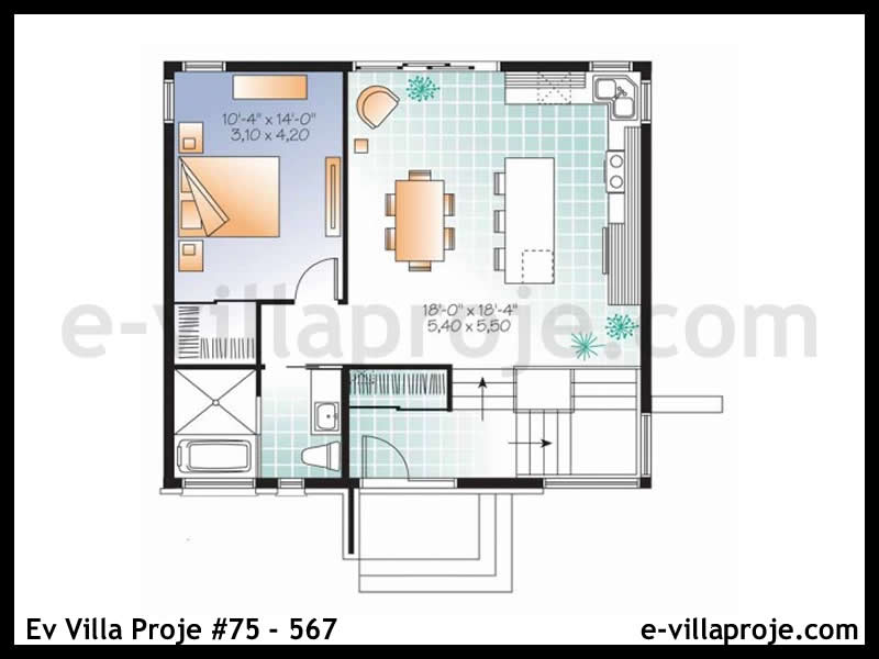 Ev Villa Proje #75 - 567 Çelik Ev Projesi - Görsel 2