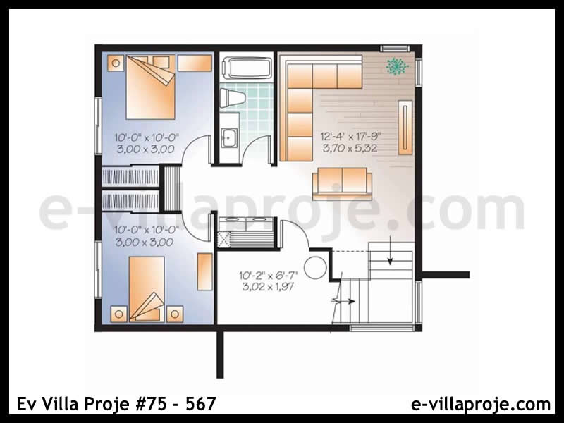 Ev Villa Proje #75 - 567 Çelik Ev Projesi - Görsel 3