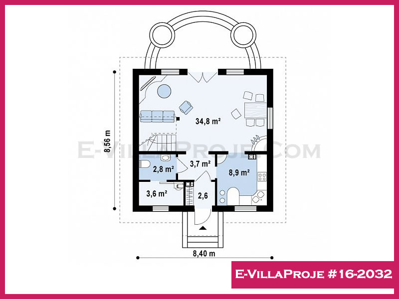 Ev Villa Proje #16 - 2032 Çelik Ev Projesi - Görsel 2