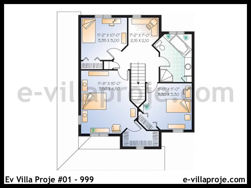 Ev Villa Proje #01 - 999 Çelik Ev Projesi - Görsel 3