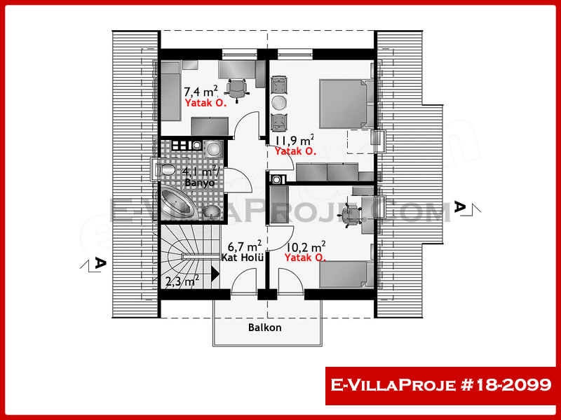 Ev Villa Proje #18 - 2099 Çelik Ev Projesi - Görsel 3