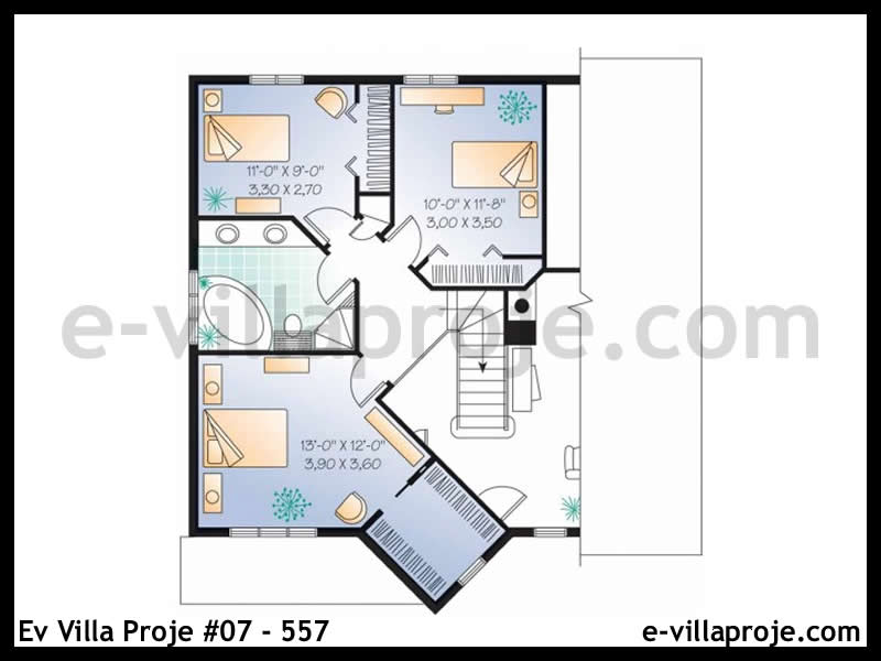 Ev Villa Proje #07 - 557 Çelik Ev Projesi - Görsel 3