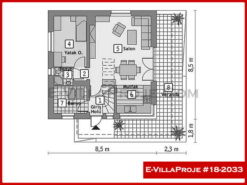 Ev Villa Proje #18 - 2033 Çelik Ev Projesi - Görsel 2