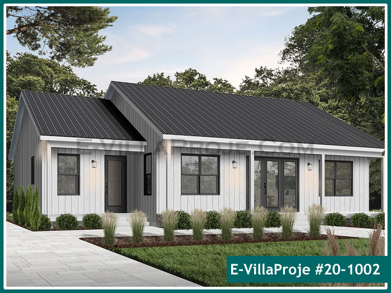 Ev Villa Proje #20 - 1002 Çelik Villa Modeli ve 3D Tasarımı