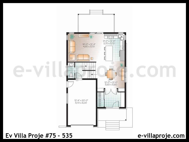 Ev Villa Proje #75 - 535 Çelik Ev Projesi - Görsel 2