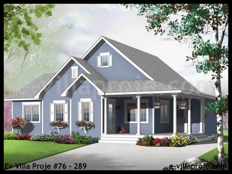 Ev Villa Proje #76 - 289 Çelik Villa Modeli ve 3D Tasarımı