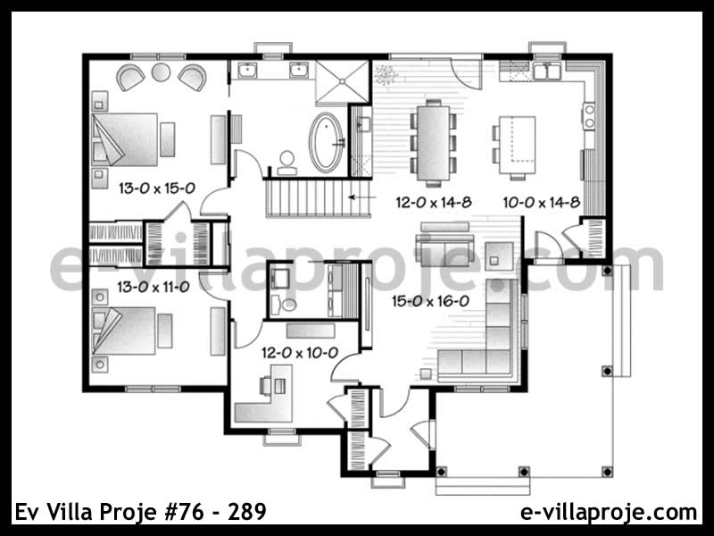 Ev Villa Proje #76 - 289 Çelik Ev Projesi - Görsel 2