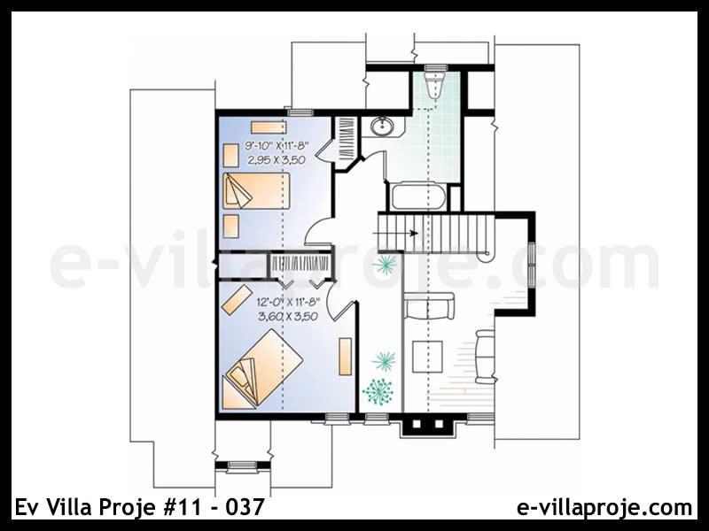 Ev Villa Proje #11 - 037 Çelik Ev Projesi - Görsel 3