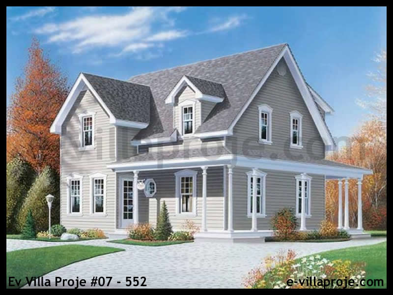 Ev Villa Proje #07 - 552 Çelik Villa Modeli ve 3D Tasarımı