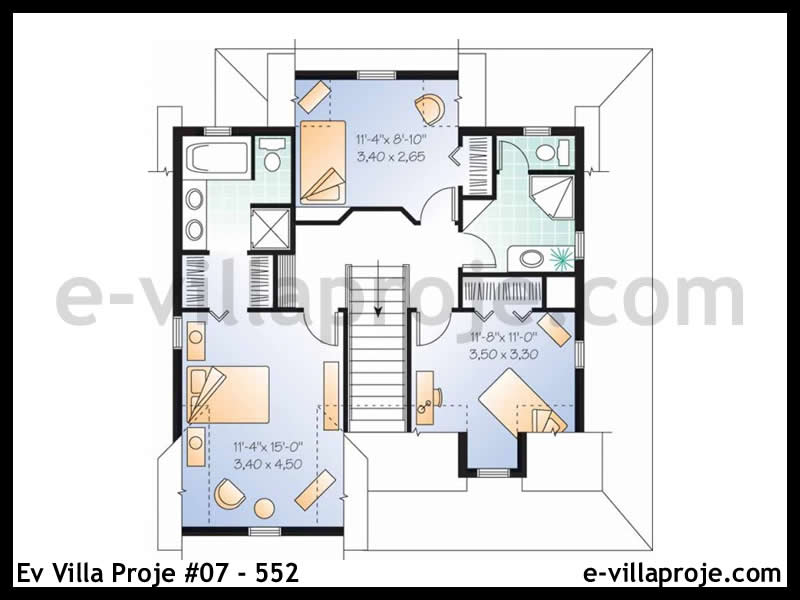 Ev Villa Proje #07 - 552 Çelik Ev Projesi - Görsel 3