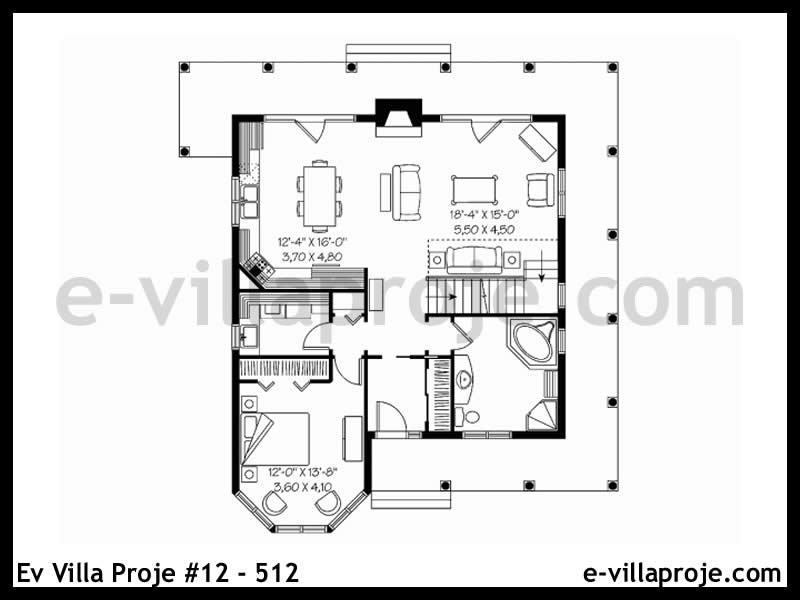 Ev Villa Proje #12 - 512 Çelik Ev Projesi - Görsel 2